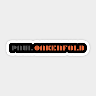 Paul Oakenfold Trance Sticker